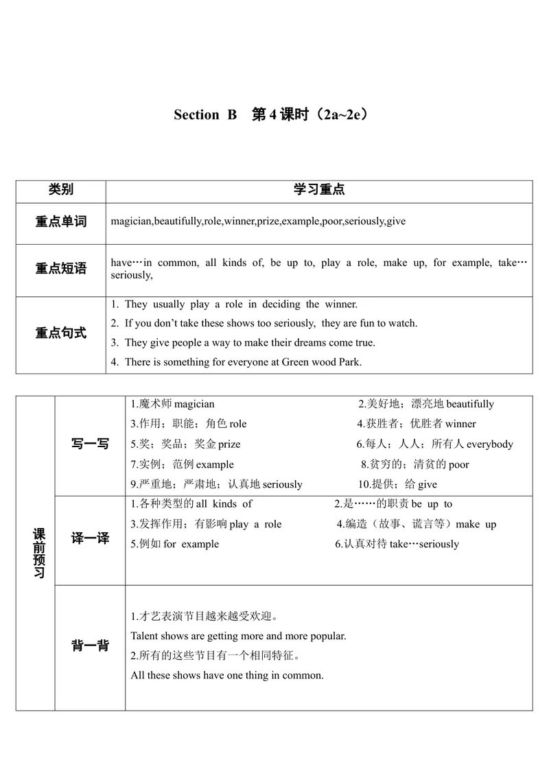 《SectionB第4课时（导学案）_初中英语789_最新人教版英语八年级上册_老版（含有参考价值）_01教案人教版初中英语八上（多版本）易提分旗舰店_人教版英语8年级上教案教案0_350》第1页预览