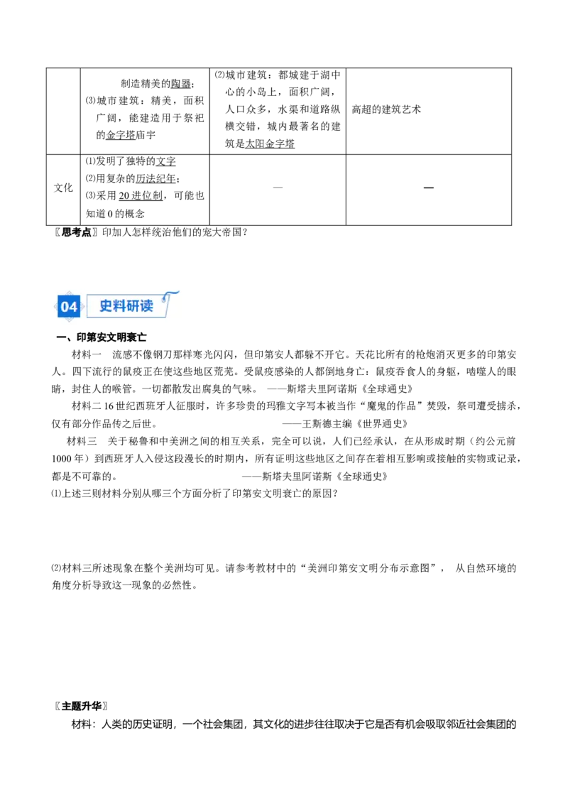 《第5课古代的非洲与美洲（学生版）_新版高中_高中历史新版_高中历史纲要下（统编版）_同步讲义-P5_2024版》第4页预览