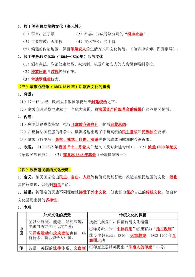 《第五单元战争与文化交锋（知识清单）-（选择性必修3：文化交流与传播）_新版高中_高中历史新版_高中历史选择性必修3（统编版）_单元复习专项-P43_2025版》第4页预览