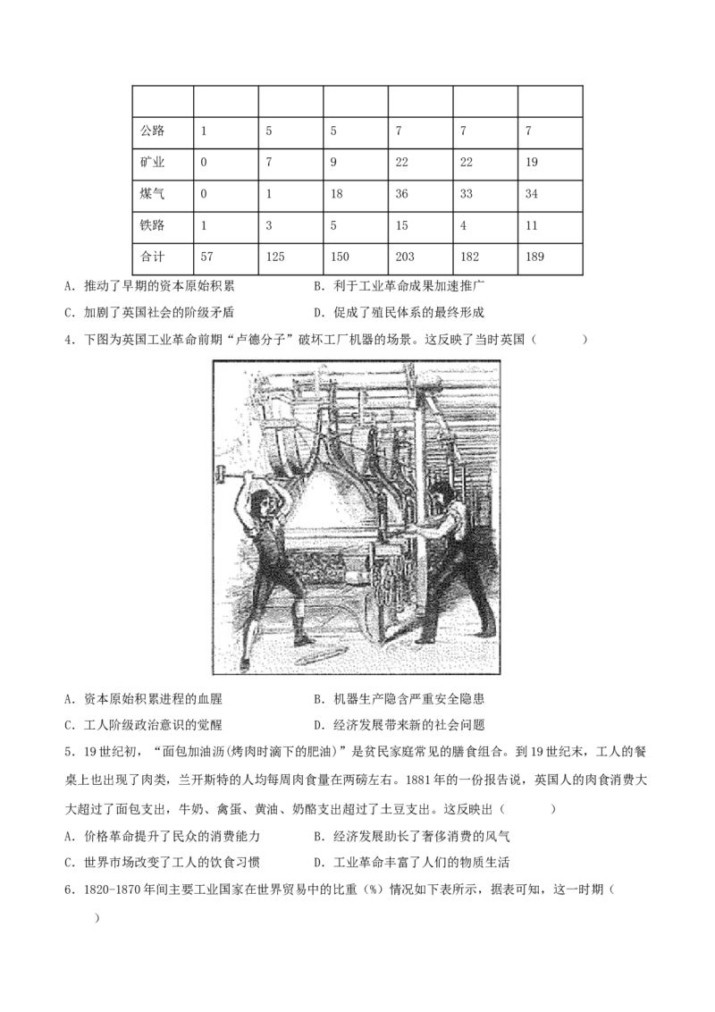 《第五单元工业革命与马克思主义的诞生（复习培优卷）-（中外历史纲要下）_新版高中_高中历史新版_高中历史纲要下（统编版）_大单元教学课件+教学设计-P21》第2页预览