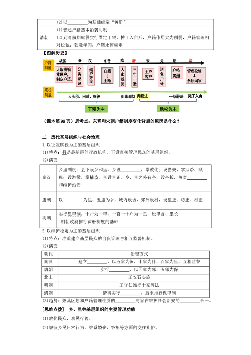 《第17课中国古代的户籍制度与社会治理（导学案）-（统编版选必1）_新版高中_高中历史新版_高中历史选择性必修1（统编版）_导学案》第3页预览