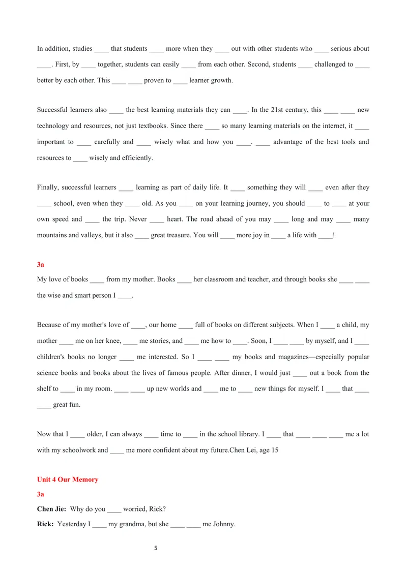 《课文填空版本1_初中英语789_26秋最新人教版英语九年级上册_26秋人教九上_05、课文挖空练习PDF版+word版》第5页预览