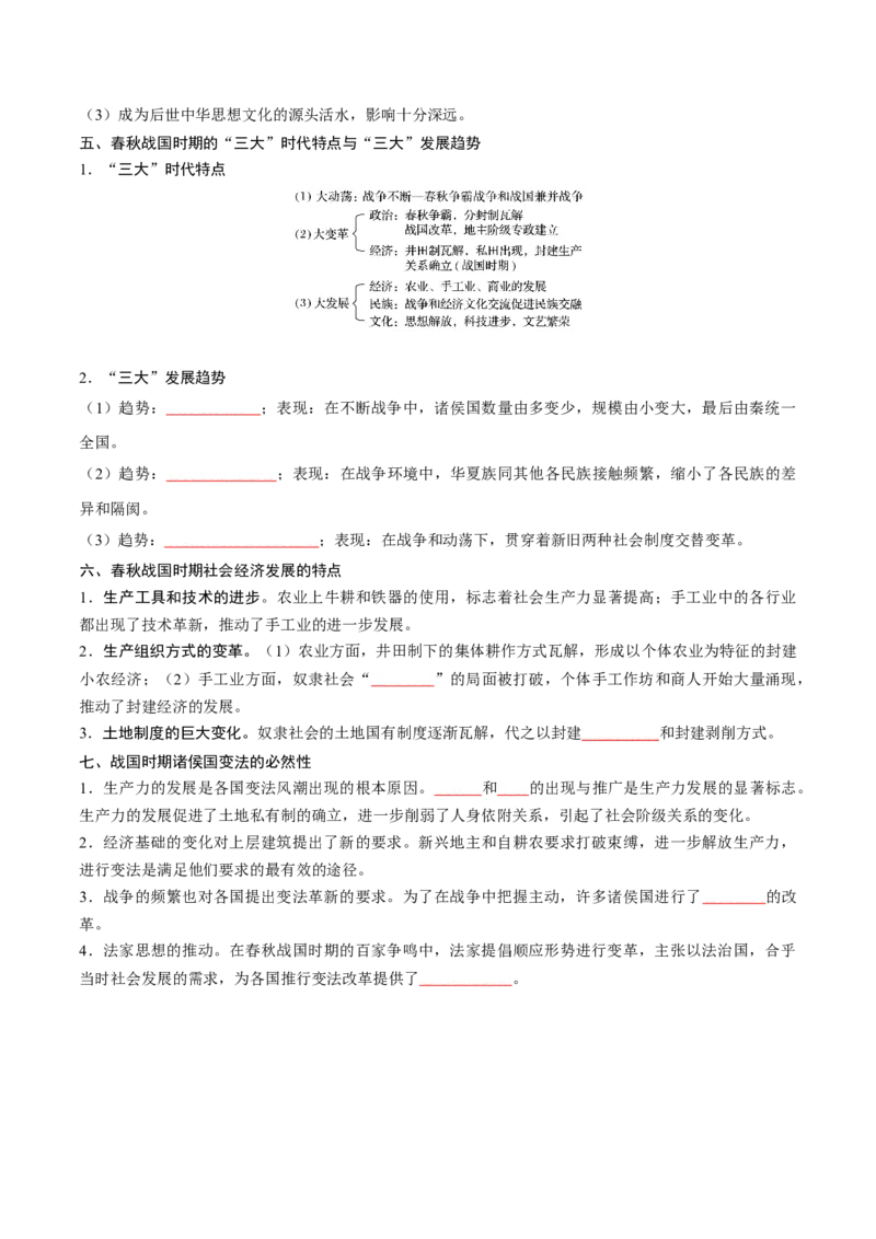 《第一单元从中华文明起源到秦汉统一多民族封建国家的建立与巩固（填空版）_新版高中_高中历史新版_高中历史纲要上（统编版）_单元知识点总结》第5页预览