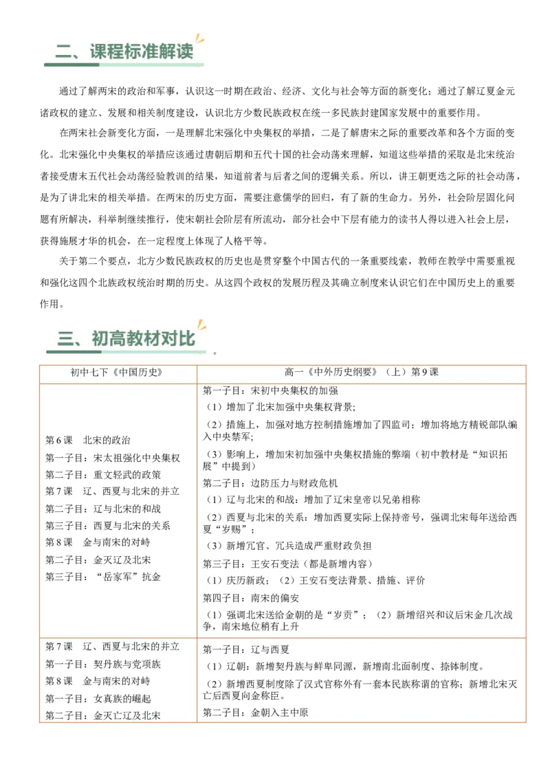 《第三单元辽宋夏金多民族政权的并立与元朝的统一（单元教学设计）-（统编版中外历史纲要上册）_新版高中_高中历史新版_高中历史纲要上（统编版）_大单元教学课件+教学设计-P21》第2页预览
