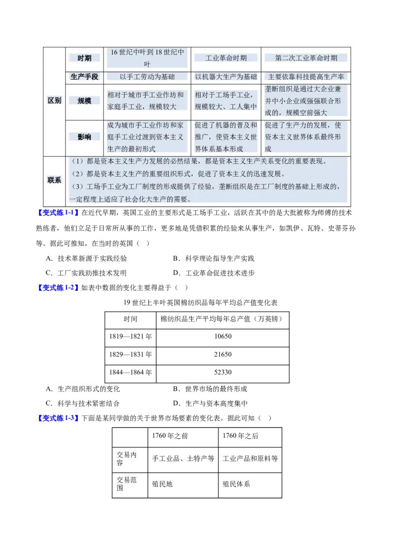 《第5课工业革命与工厂制度（导学案）（学生版）_新版高中_高中历史新版_高中历史选择性必修2（统编版）_同步讲义-P5_2025版》第5页预览