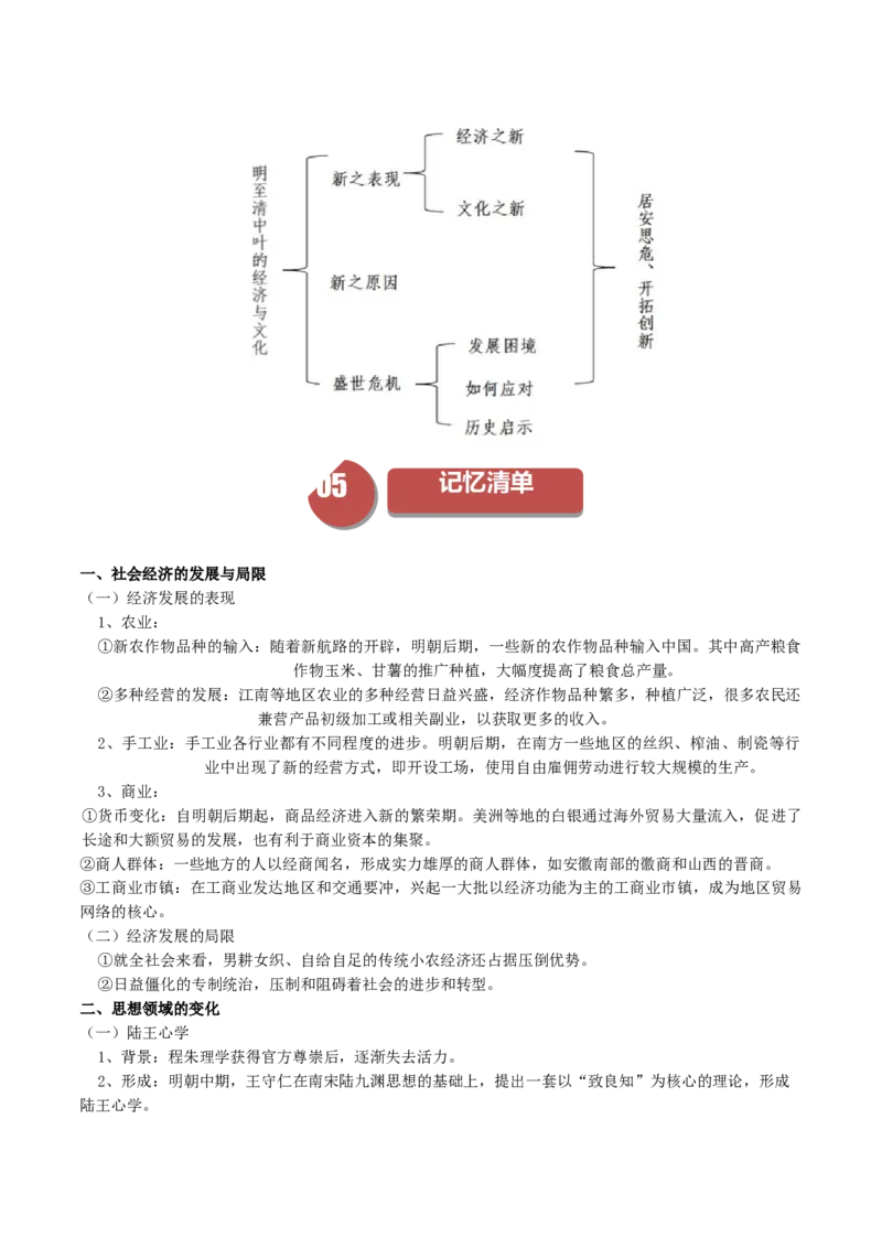 《第14课明至清中叶的经济与文化（学案）-（中外历史纲要上册）_新版高中_高中历史新版_高中历史纲要上（统编版）_同步讲义-P5_2024版》第6页预览