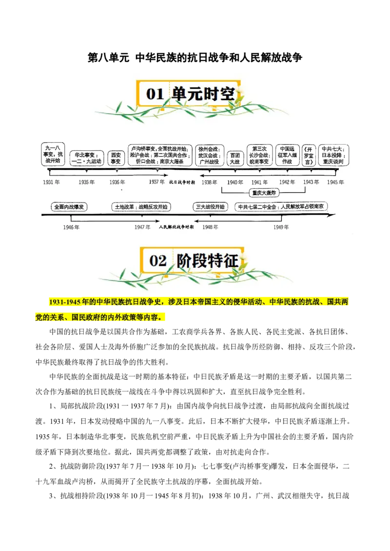 《第八单元（知识清单）（统编版中外历史纲要上）_新版高中_高中历史新版_高中历史纲要上（统编版）_单元复习专项-P43_2024版》第2页预览
