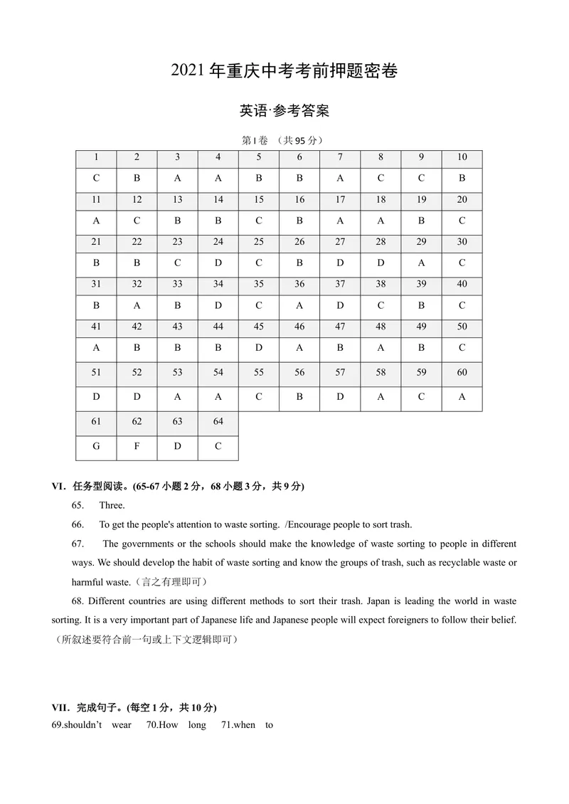 《英语-（重庆卷）试题猜想2021年中考考前最后一卷（参考答案）_初中英语789_26秋最新人教版英语九年级上册_人教版英语九年级全册_人教版初中英语9全一册_4.试题试卷_中考模拟卷_794》第1页预览