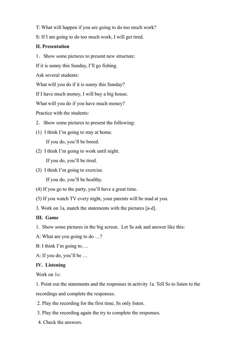 《Unit10Ifyougototheparty,you'llhaveagreattime!教案_初中英语789_最新人教版英语八年级上册_老版（含有参考价值）_01教案人教版初中英语八上（多版本）易提分旗舰店_教案4》第2页预览