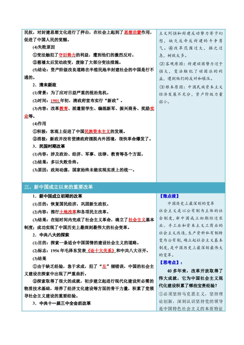 《第4课中国历代变法和改革（答案版）_新版高中_高中历史新版_高中历史选择性必修1（统编版）_同步讲义_2024版》第4页预览