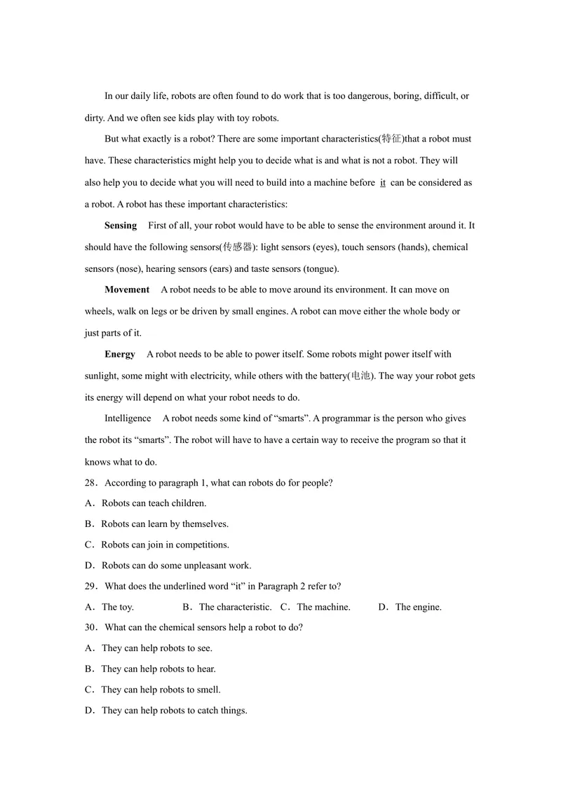 《期中模拟测试（2）2022-2023学年英语九年级上册（人教新目标版）_初中英语789_26秋最新人教版英语九年级上册_26秋人教九上_39、赠送其它资料_旧版资料_4.习题试卷》第5页预览
