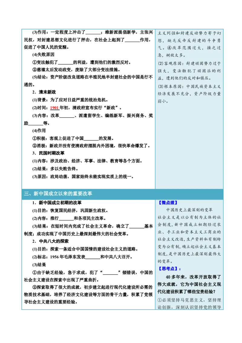 《第4课中国历代变法和改革（填空版）_新版高中_高中历史新版_高中历史选择性必修1（统编版）_同步讲义-P5_2024版》第4页预览