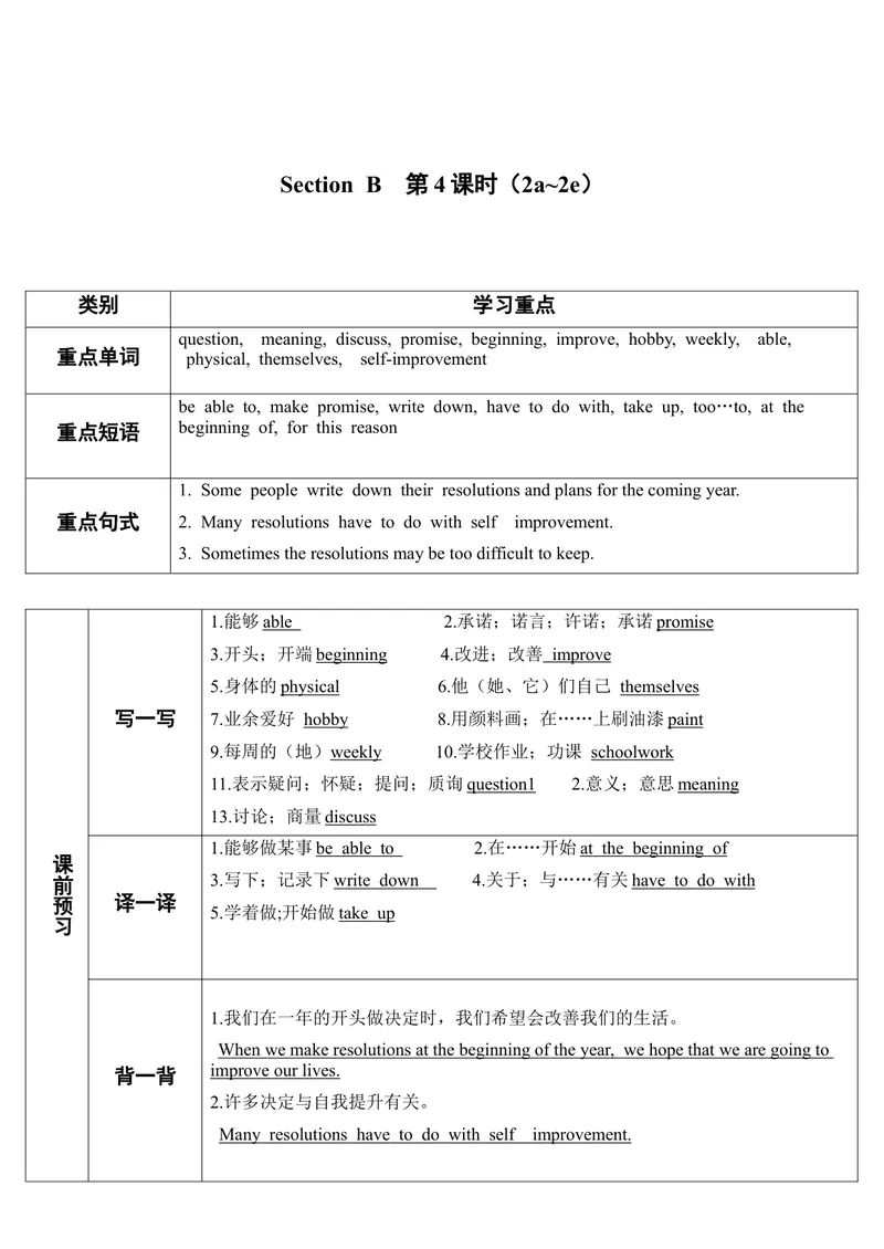 《SectionB第4课时（导学案）_初中英语789_最新人教版英语八年级上册_老版（含有参考价值）_01教案人教版初中英语八上（多版本）易提分旗舰店_人教版英语8年级上教案教案0_797》第1页预览