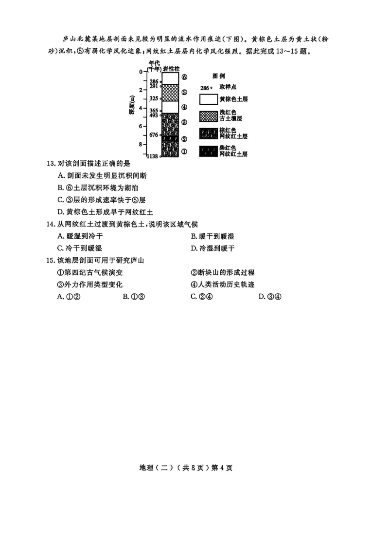 《聊城市2026年普通高中学业水平等级考试模拟卷地理_2024-2027高三（6-6月题库）_2026年05月高三试卷_260503山东省聊城市2026年普通高中学业水平等级考试模拟卷（聊城二模）（全科）》第4页预览