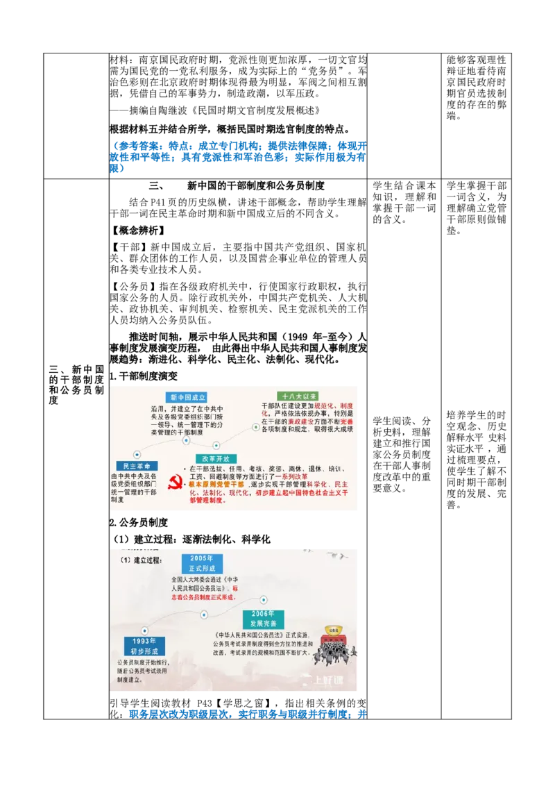 《第7课近代以来中国的官员选拔与管理（教学设计）-（统编版选必1）_新版高中_高中历史新版_高中历史选择性必修1（统编版）_教学设计》第5页预览