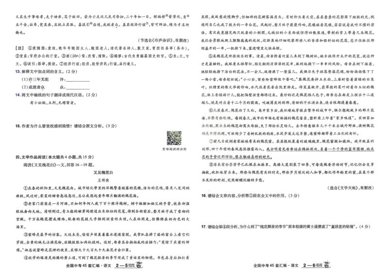 《2026《天星金考卷中考45套全国》语文_12.2026年4月全国各地高考模拟卷_2026版初中金考卷•45套中考试卷汇编系列合集_2026版初中金考卷•45套中考试卷汇编(全国版)语数英》第10页预览