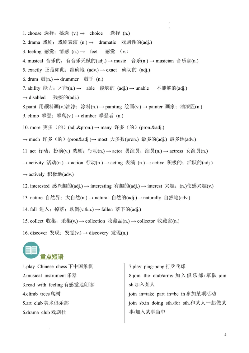 《专题01+Unit+4_Unit+7+(重点单词变形、词组、句型）考点清单-2024-2025学年七年级英语上学期期末考点大串讲（人教版2024）-2024新教材-_初中英语789_最新人教版英语七年级下册》第4页预览