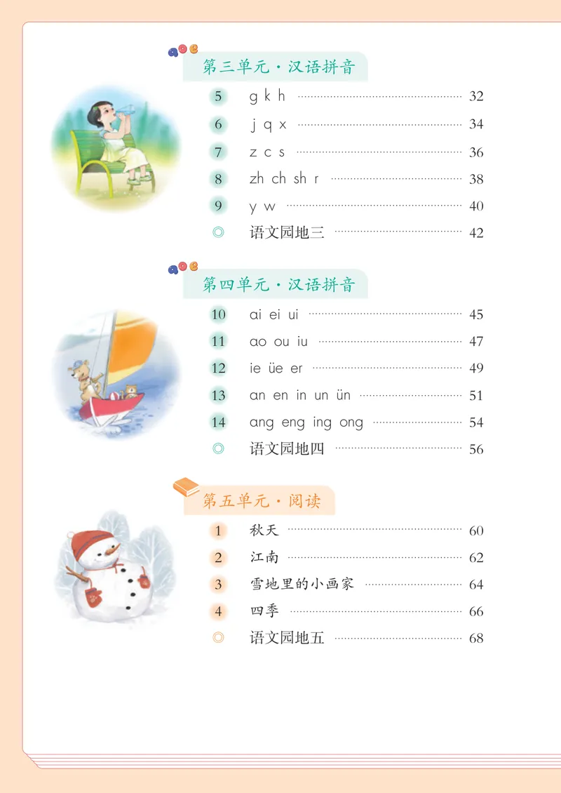 《人教版1年级上_小学1-6年级全科全套_2025更新专题（含教材）_寒假预复习必备资料2024新版小学教材电子版_小学语文》第5页预览