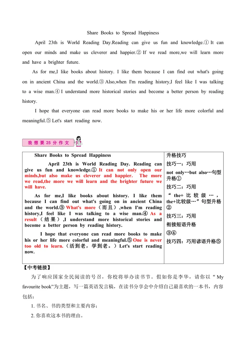 《Unit8单元写作指导与演练-（人教版）_初中英语789_最新人教版英语八年级下册_旧版（有参考价值）_版本二_八年级英语下册（人教版）_单元写作深度指导-V34_2025版》第6页预览