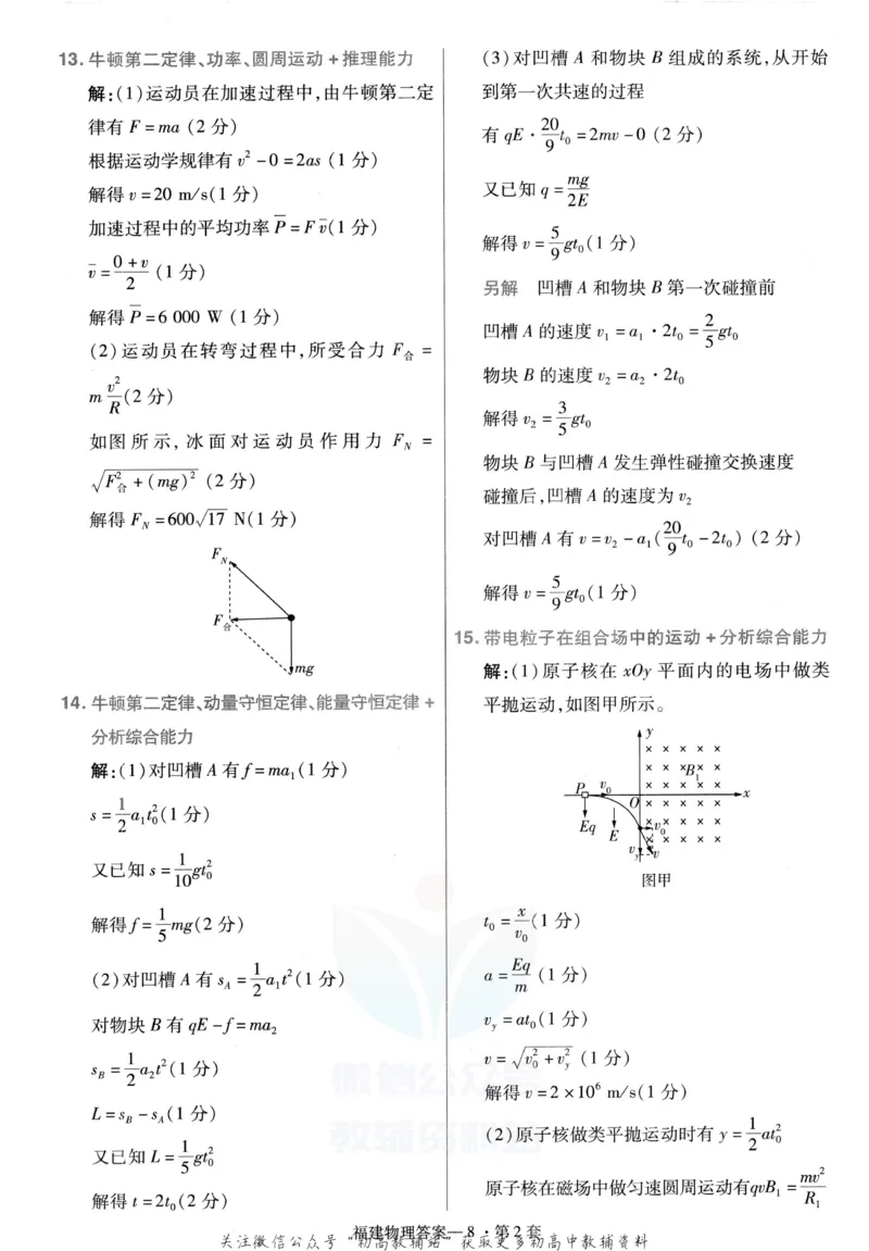 《金考卷优秀模拟试卷汇编45套物理福建新高考解析册_12.2026年4月全国各地高考模拟卷_2026天星金考卷·优秀模拟试卷汇编45套_2023版》第10页预览