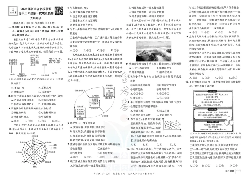 《金考卷优秀模拟试卷汇编45套全国乙卷文综_12.2026年4月全国各地高考模拟卷_2026天星金考卷·优秀模拟试卷汇编45套_2023版》第3页预览