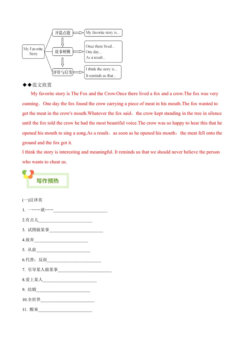 《Unit6Anoldmantriedtomovethemountains.-（人教版）（学生版）_初中英语789_最新人教版英语八年级下册_旧版（有参考价值）_版本二_八年级英语下册（人教版）_单元写作深度指导-V34_2024版》第5页预览