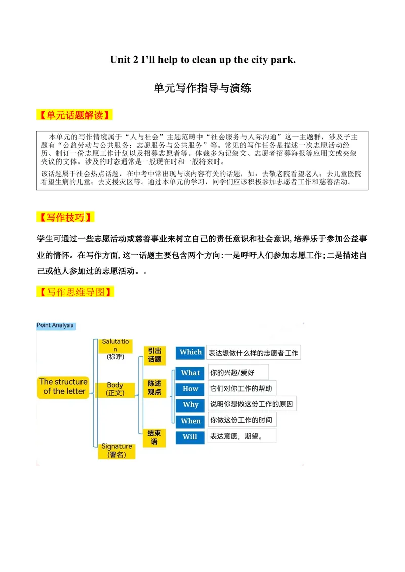 《Unit2单元写作指导与演练-（人教版）_初中英语789_最新人教版英语八年级下册_旧版（有参考价值）_版本二_八年级英语下册（人教版）_单元写作深度指导-V34_2025版》第1页预览
