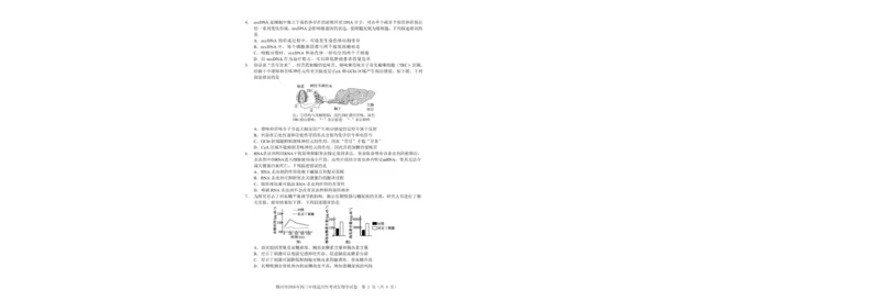 《赣州市2026年高三年级适应性考试生物_2024-2027高三（6-6月题库）_2026年05月高三试卷_260512江西省赣州市2026年高三年级适应性考试（赣州二模）（全科）》第2页预览