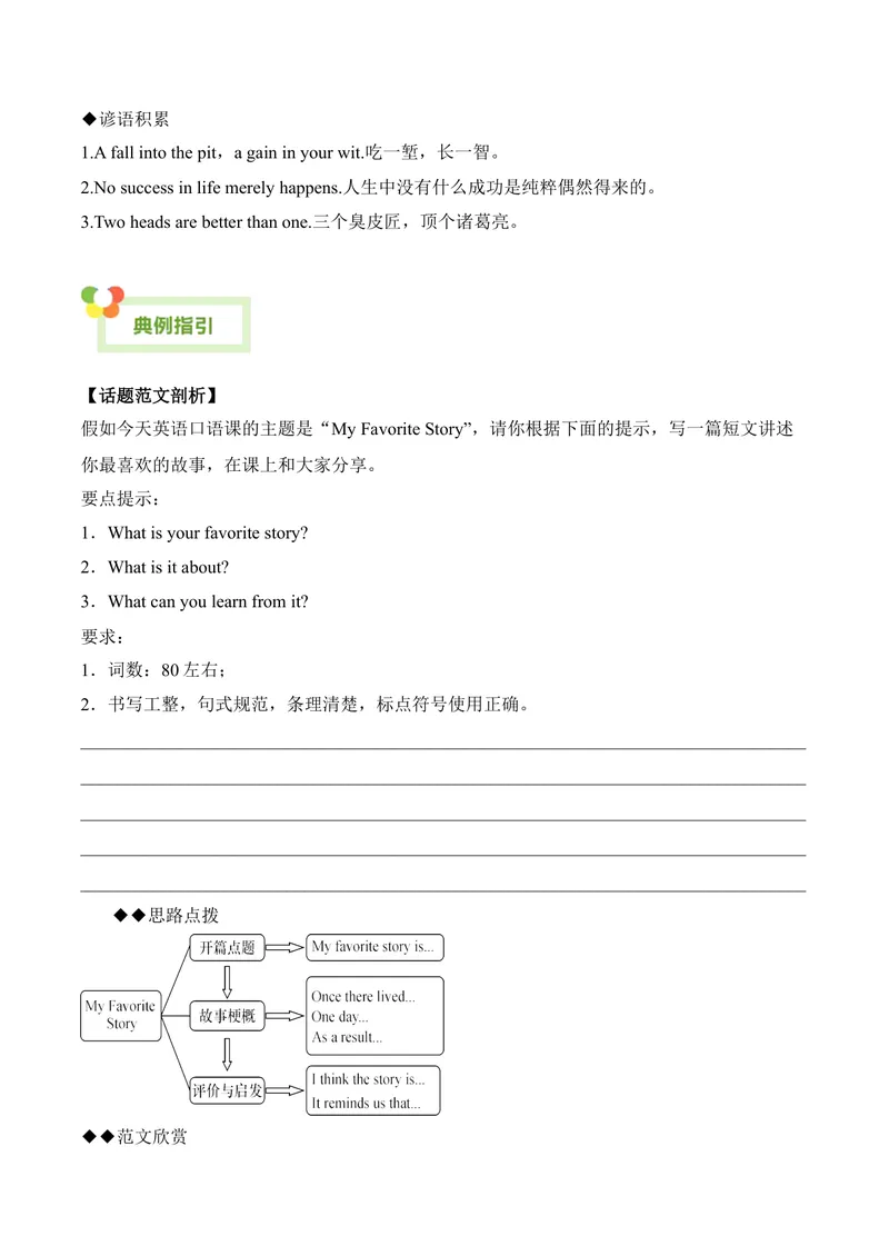 《Unit6Anoldmantriedtomovethemountains.-（人教版）（教师版）_初中英语789_最新人教版英语八年级下册_旧版（有参考价值）_版本二_八年级英语下册（人教版）_单元写作深度指导-V34_2024版》第5页预览