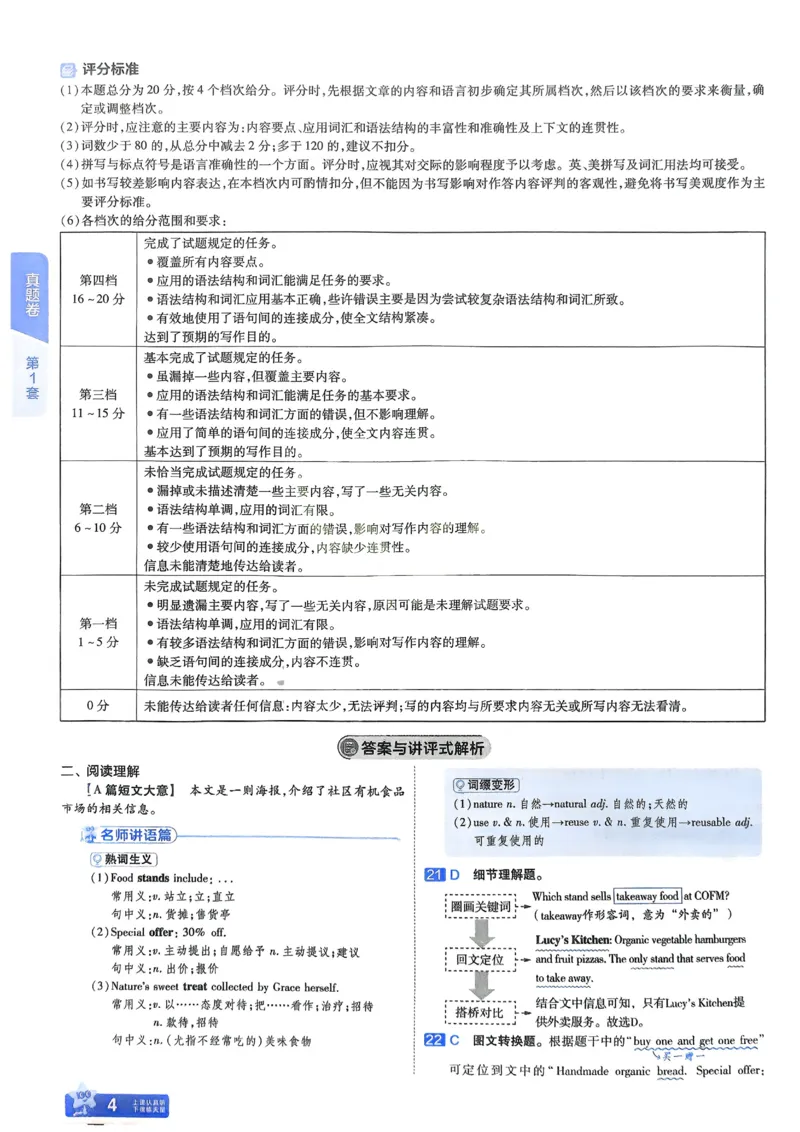 《2026《天星教育金考卷中考45套》英语解析册(河南红版)_12.2026年4月全国各地高考模拟卷_2026版初中金考卷•45套中考试卷汇编系列合集_2026版初中《金考卷中考45套》（英语）（河南）》第6页预览