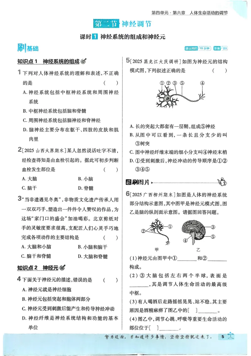 《初中必刷题-8上-生物人教版_2026初中《必刷题》系列_🌲2026年必刷题初中上册各版本合集_🌲2026必刷题八上各科各版本合集》第8页预览