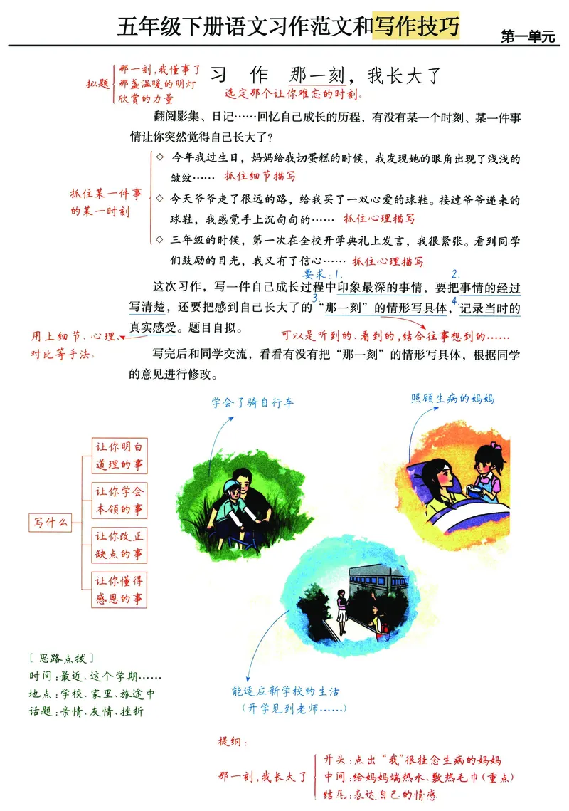 《五年级（下）语文单元习作范文及技巧点拨_赠送2026小学1-6年级资料合集(按需自取)_五年级_五年级（下）语文单元习作范文及技巧点拨》第1页预览