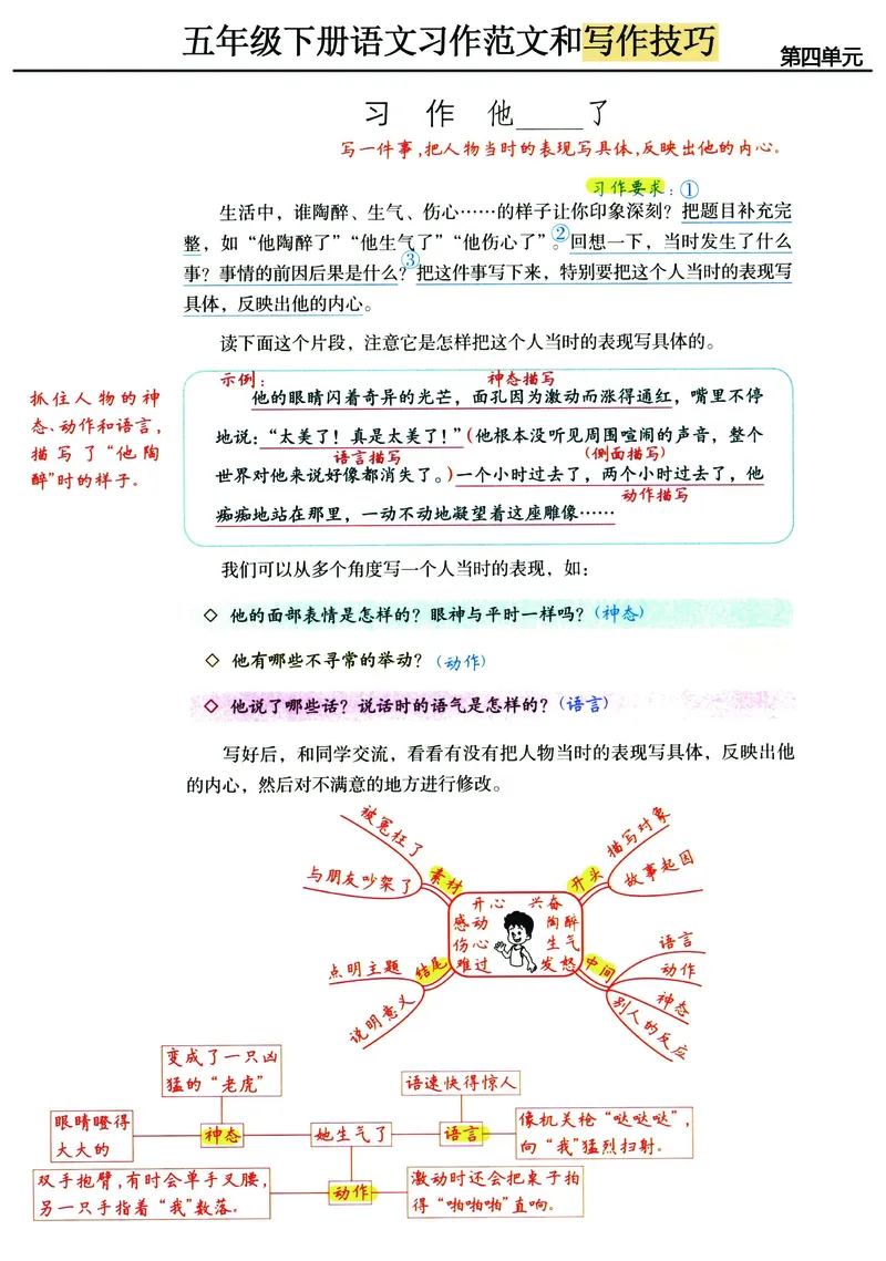 《五年级（下）语文单元习作范文及技巧点拨_赠送2026小学1-6年级资料合集(按需自取)_五年级_五年级（下）语文单元习作范文及技巧点拨》第5页预览