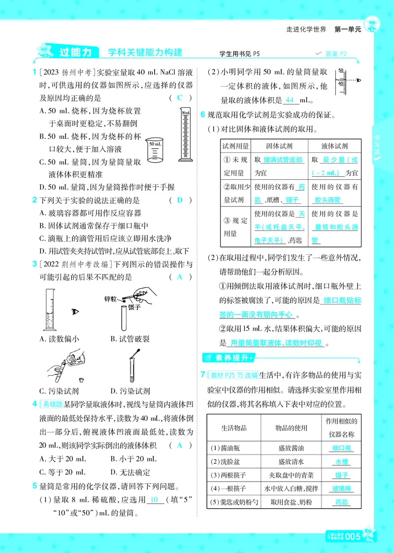 《25版一遍过九上化学RJ主书教师用书_初中各科各版本一遍过7-9年级上册_一遍过初中化学》第7页预览