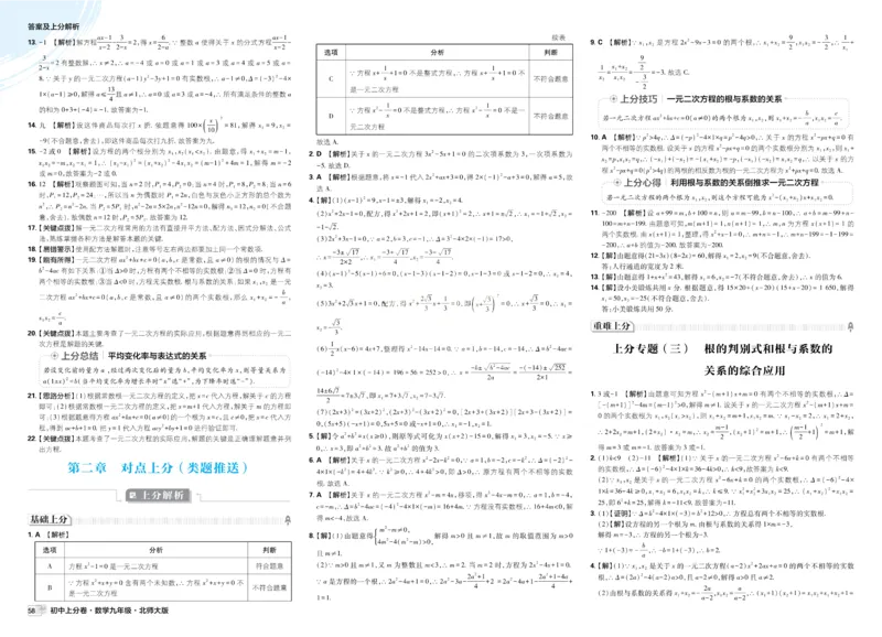 《2026《初中上分卷•数学》9上(BS)答案解析_2026版初中《必刷题上分卷》9年级上册（7科全套）》第9页预览