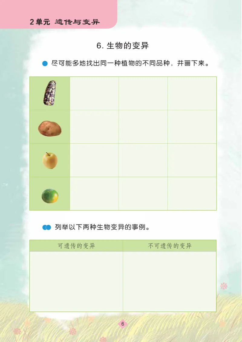 《六年级（上）科学学生活动手册《苏教版》_赠送2026小学1-6年级资料合集(按需自取)_六年级_六年级（上）科学学生活动手册《苏教版》》第8页预览