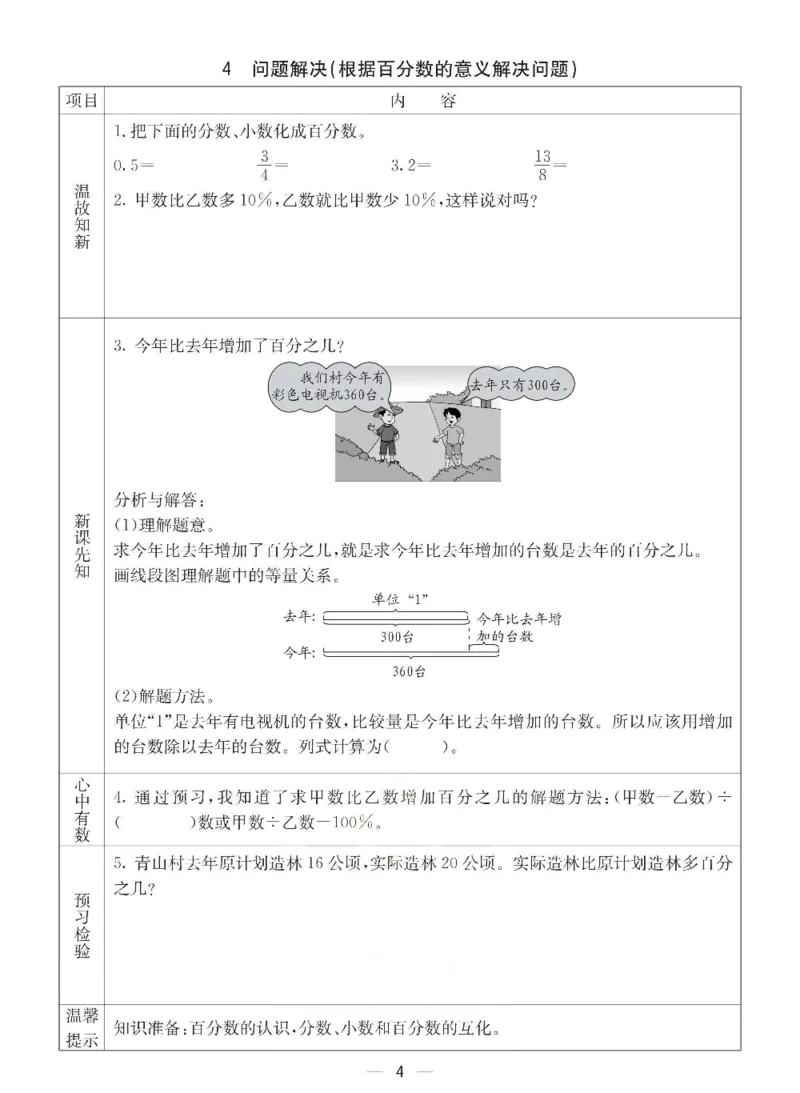 《六年级（下）数学预习卡《西师版》_赠送2026小学1-6年级资料合集(按需自取)_六年级_六年级（下）数学预习卡《西师版》》第4页预览