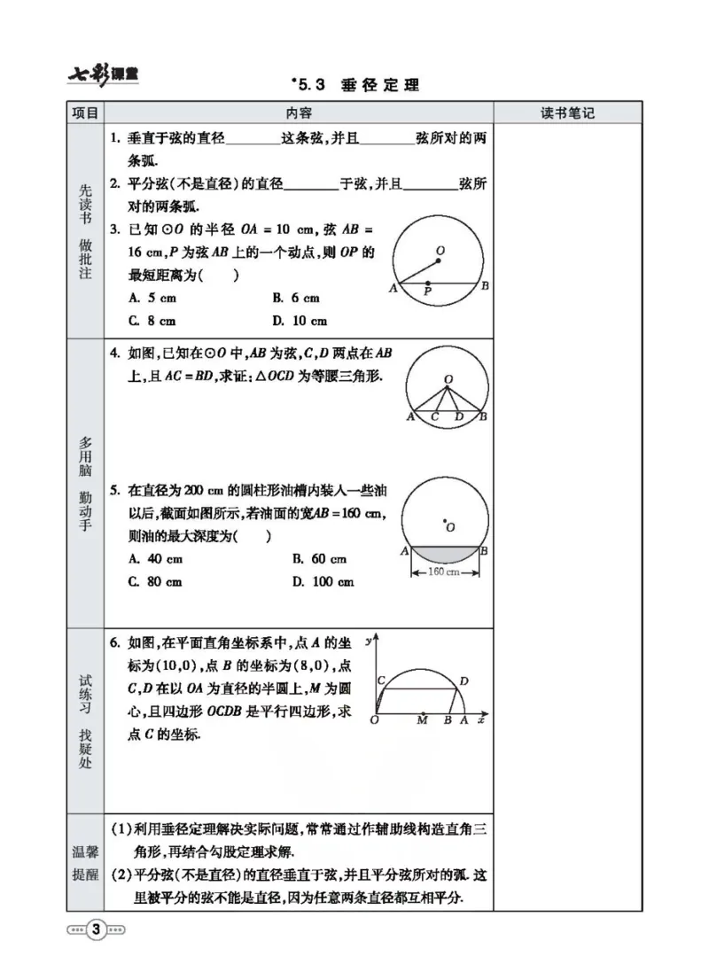 《九年级下册数学鲁教版预习卡_初中《预习卡》_初中数学_初中数学预习卡（鲁教版）》第4页预览