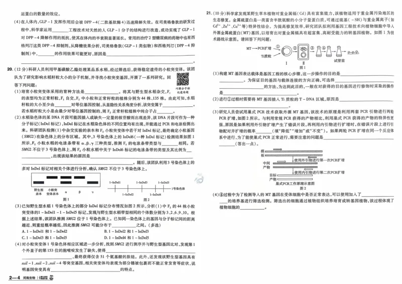 《生物（河南版）_12.2026年4月全国各地高考模拟卷_2026天星金考卷·优秀模拟试卷汇编45套_2026版《金考卷45套》（河南版）》第9页预览