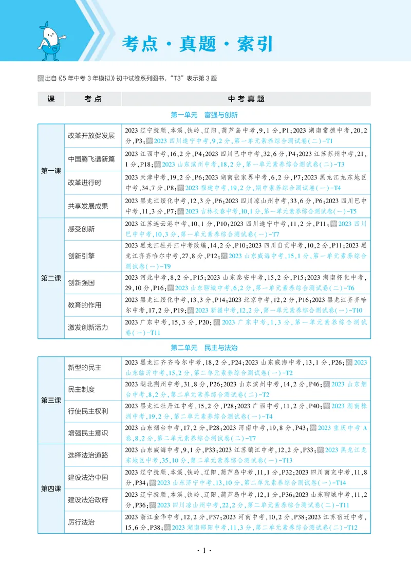《1_2025版初中同步九上人教道法讲评教案-电子书_初中全科目同步习题+精品试卷(7-9年级)_25秋初中道法《同步习题+精品试卷》_初中道法7-9年级上册试卷(1)_《53全练版》2024秋_9年级上册》第10页预览