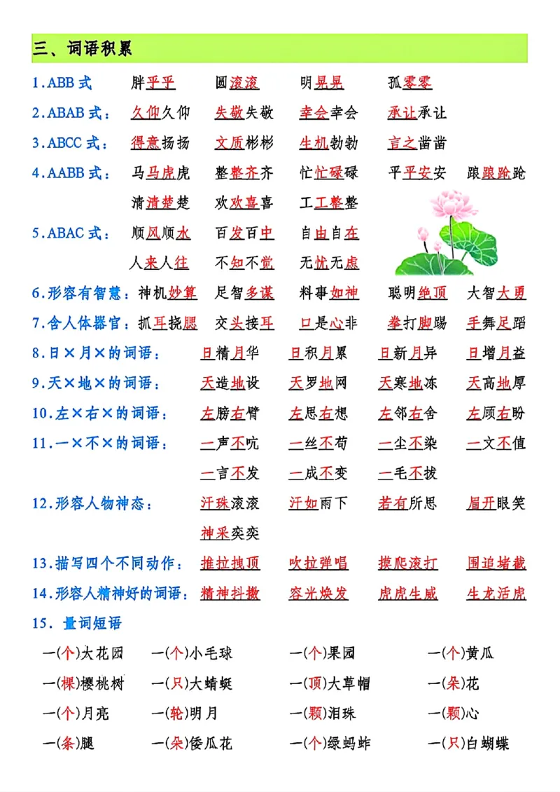 《五年级（下）语文期末复习核心考点汇总_赠送2026小学1-6年级资料合集(按需自取)_五年级》第3页预览