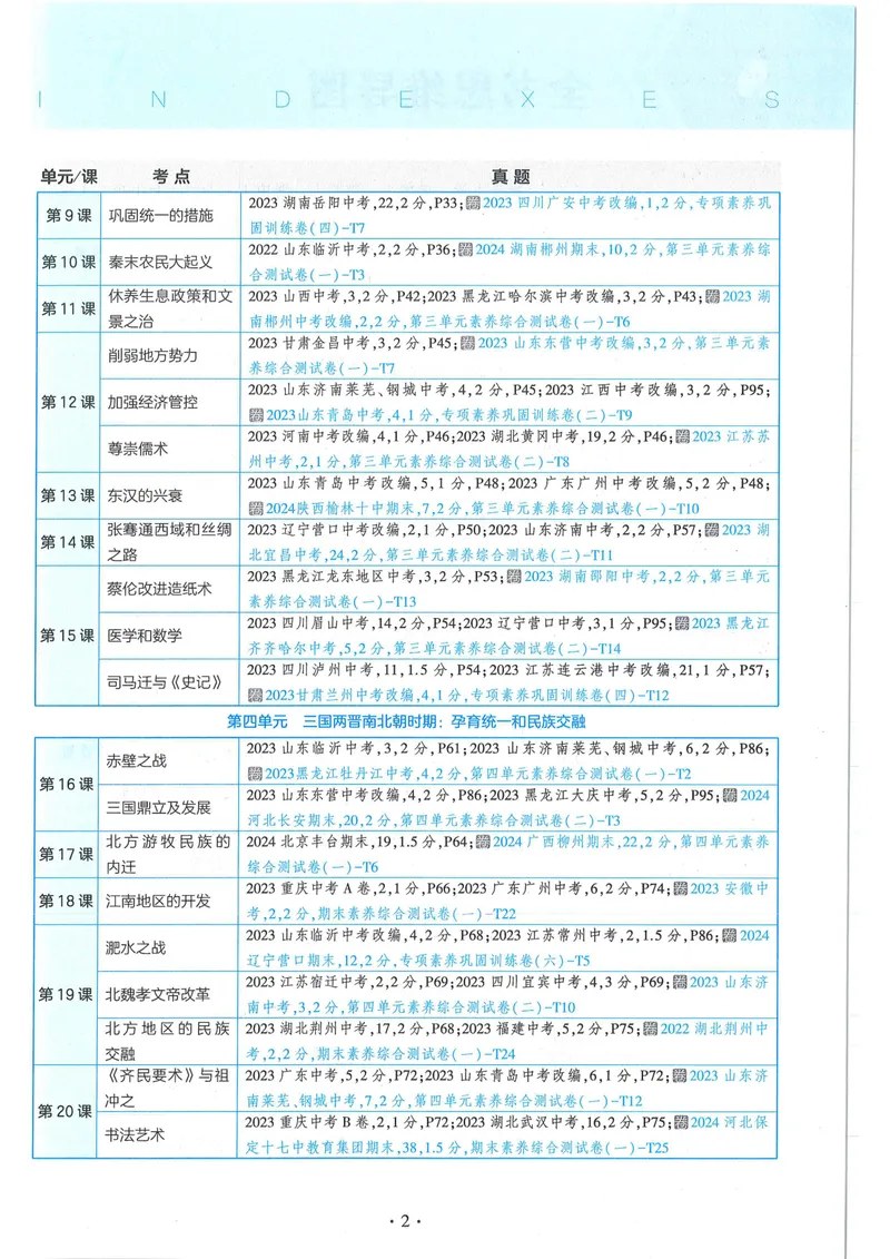 《53-初中同步-7上-历史人教版全练版_初中全科目同步习题+精品试卷（7-9年级）_25秋初中历史《同步习题+精品试卷》_上册_《53全练版》2024秋新教材_7年级上册》第9页预览