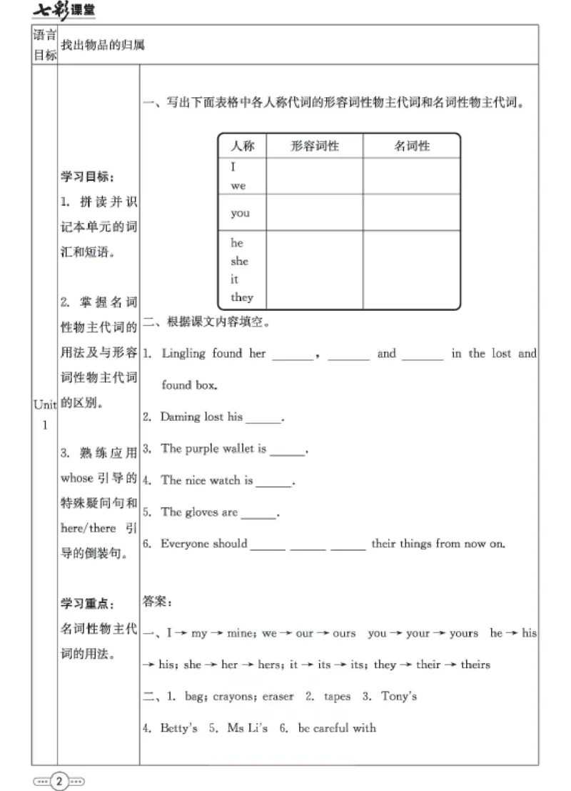 《七年级下册英语外研版预习卡_初中《预习卡》_初中英语_初中英语预习卡（外研版）》第3页预览