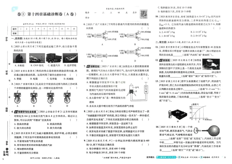 《2026《初中上分卷•物理》9全(RJ)_2026版初中《必刷题上分卷》9年级上册（7科全套）》第6页预览