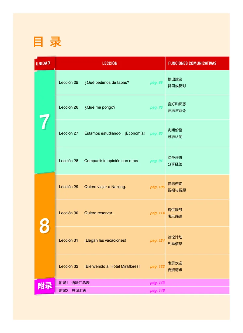《普通中学教科书·西班牙语必修I下册_初中二外（日俄德法西班牙）_初中西班牙语》第7页预览