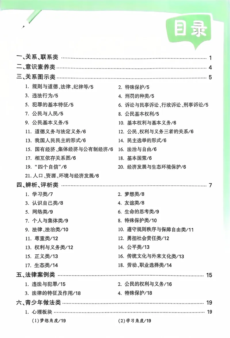 《2025《大题提分技法•道法重难设问答题模板》_初中全科目同步习题+精品试卷（7-9年级）_25秋初中道法《同步习题+精品试卷》_初中道法7-9年级上册试卷(1)_《提分技法》2024秋》第2页预览