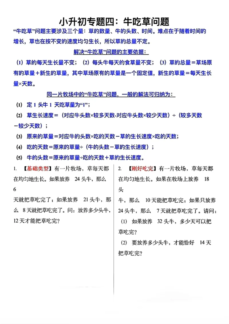 《六年级（下）数学小升初必考应用题12大专题_赠送2026小学1-6年级资料合集(按需自取)_六年级_六年级（下）数学小升初必考应用题12大专题》第4页预览