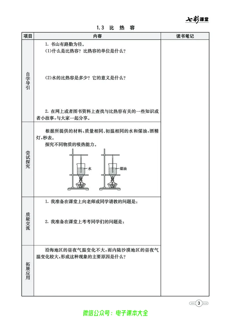 《物理教科版9a预习卡_初中《预习卡》_初中物理_教科版》第4页预览