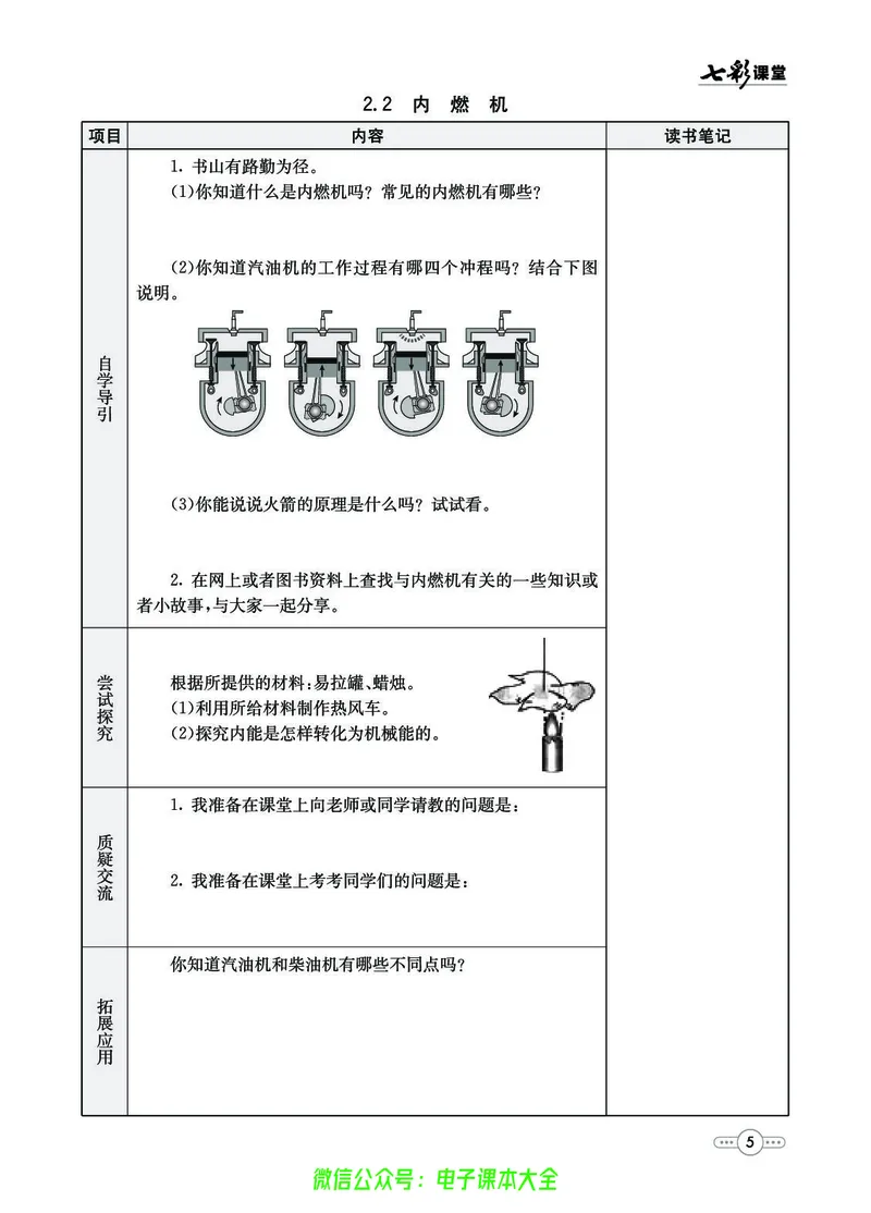 《物理教科版9a预习卡_初中《预习卡》_初中物理_教科版》第6页预览