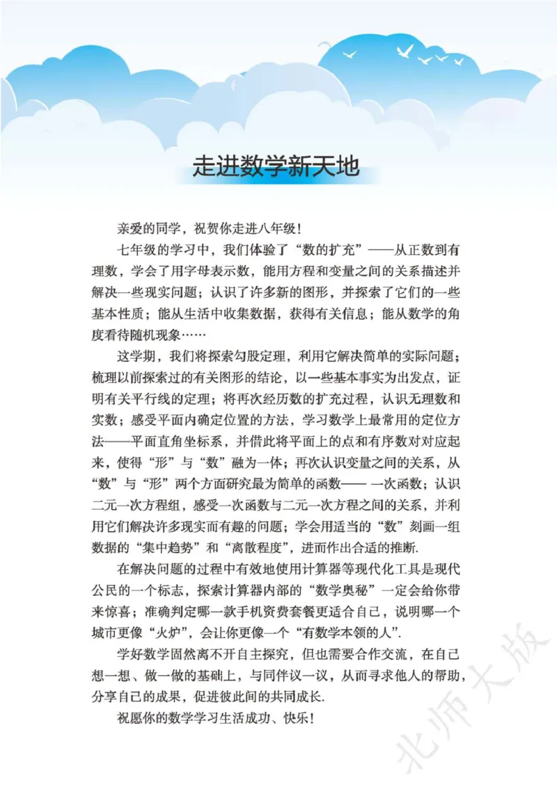 《数学北师大8A_初中数学_北师大》第3页预览